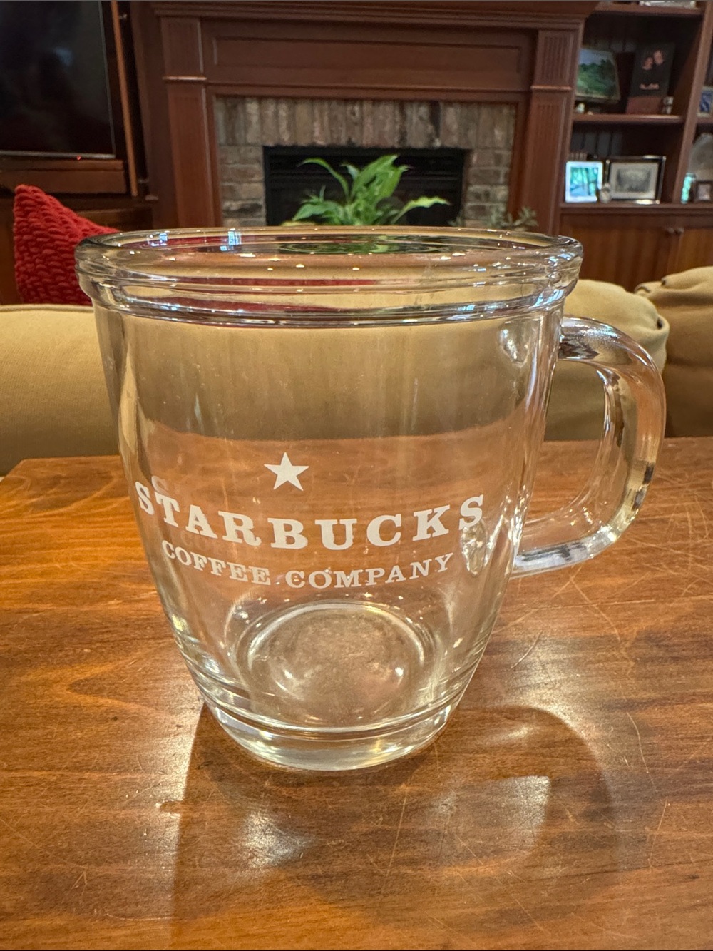 Starbucks Classic Clear Glass Coffee Mug LARGE